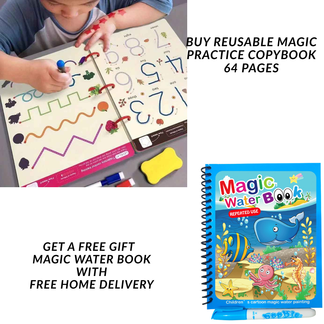 Reusable Magic Practice Copybook (64 Pages) - Image 2