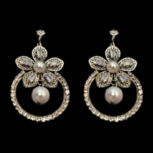 Silver Flower Earrings