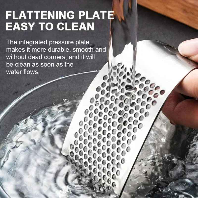 Stainless Steel Manual Garlic Press Crusher - Image 9