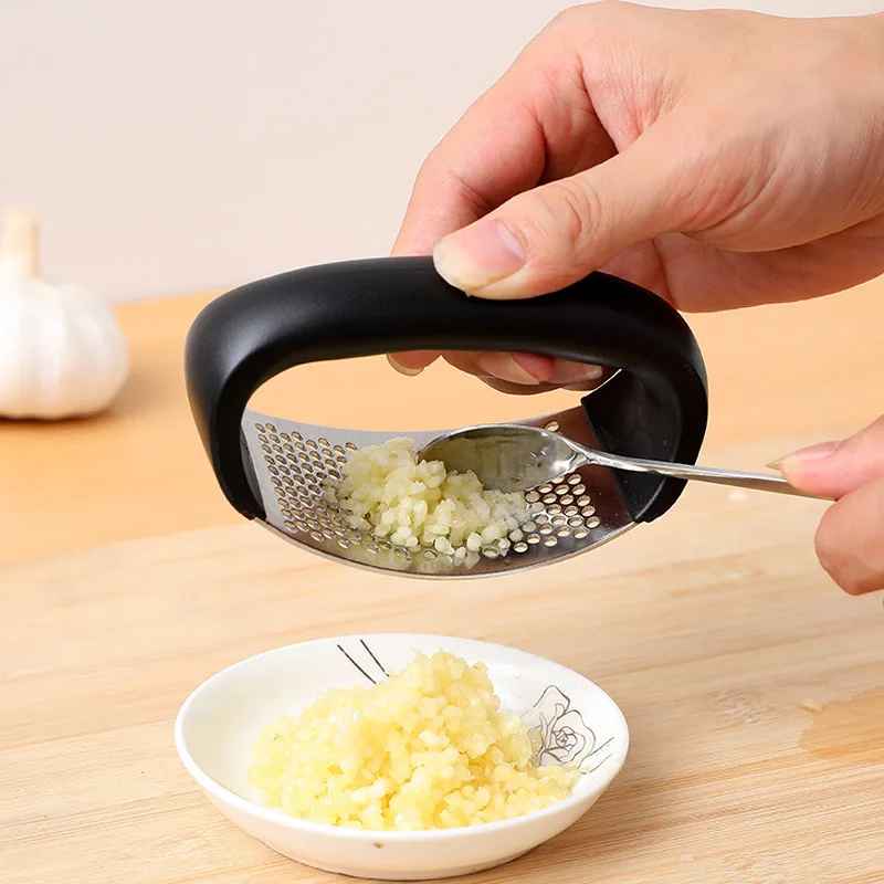 Stainless Steel Manual Garlic Press Crusher - Image 15