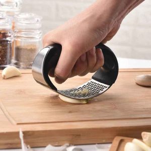 Stainless Steel Manual Garlic Press Crusher